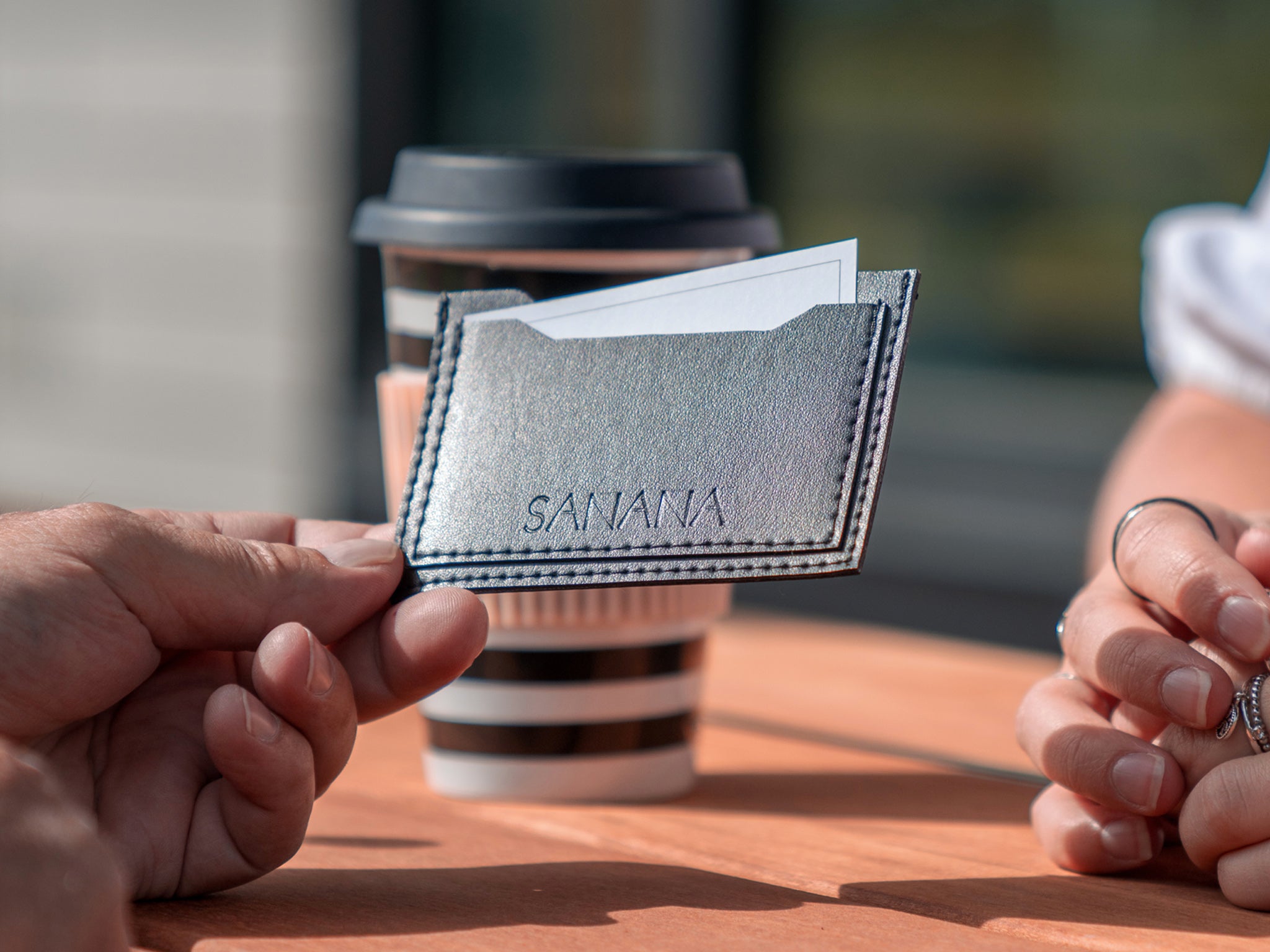 Frutta - Porte-cartes en cuir de pomme