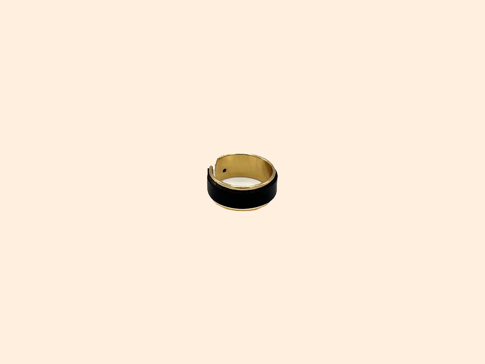 Mélodie - Small vegan leather ring