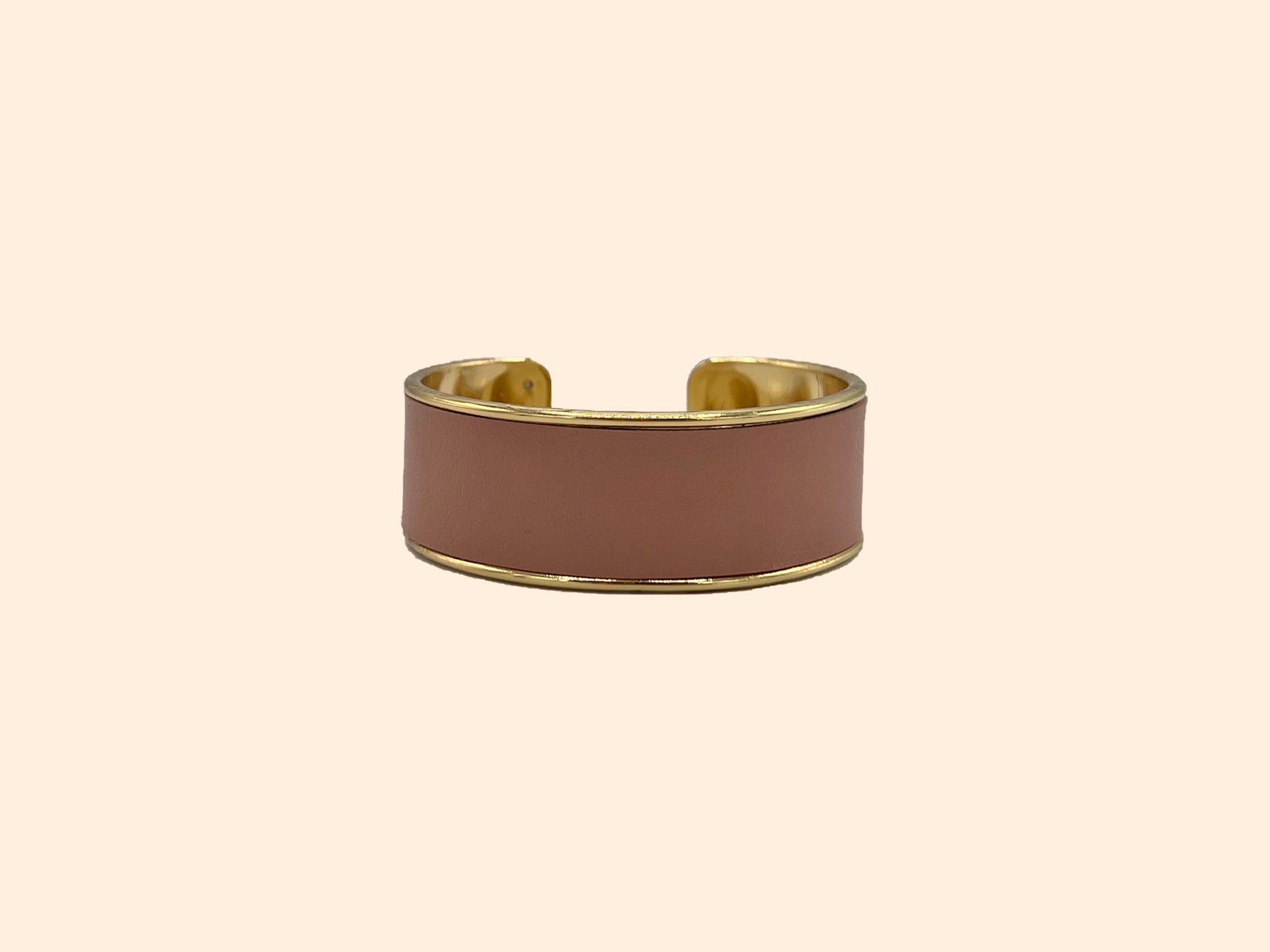 Mélodie - Large vegan leather bracelet